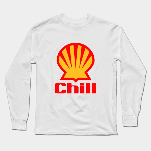 Chill Long Sleeve T-Shirt by Sharkshock